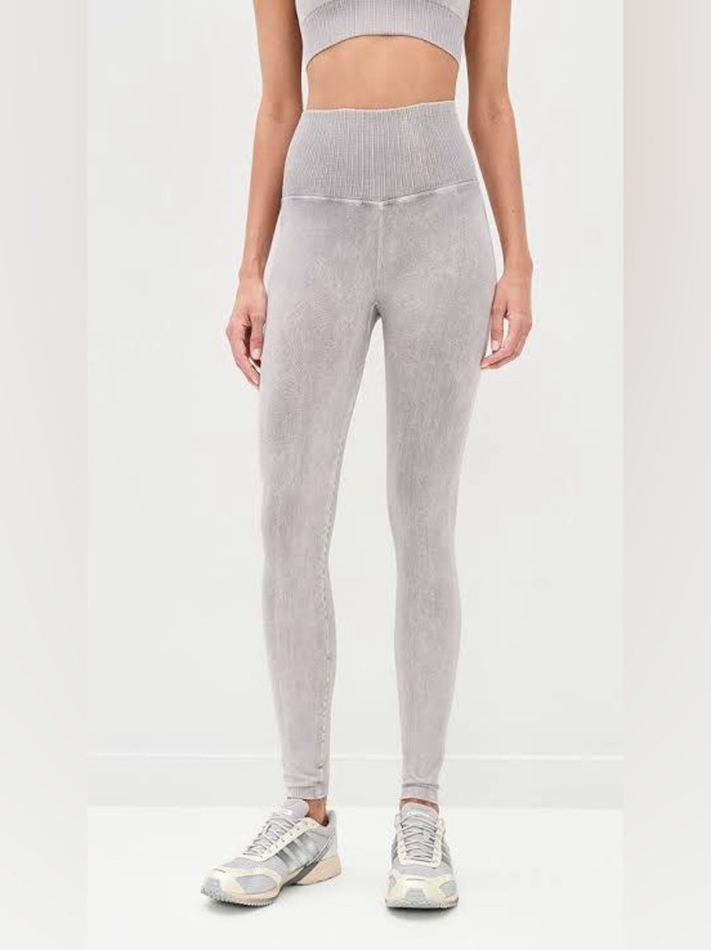 Free People FP Movement Good Karma Ice Gray Leggings NWT Size XS/S